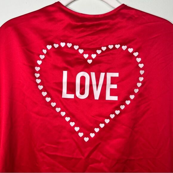 Victoria’s Secret Red Satin “Love” Valentine’s Day Mini Robe (One Size) - Picture 9 of 13